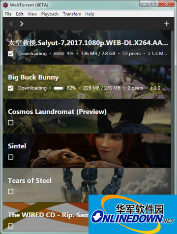 webtorrent桌面版截图