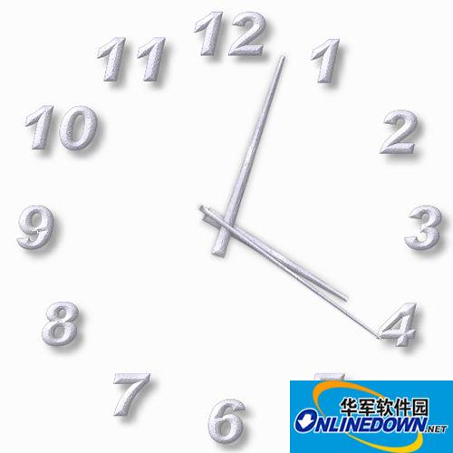 TheAeroClock(桌面时钟软件)截图