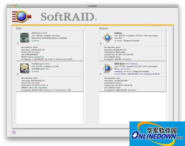 SoftRAID Mac版截图