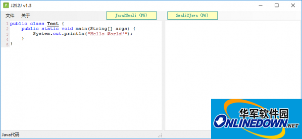 Java2Smali(Java代码转Smali工具)截图