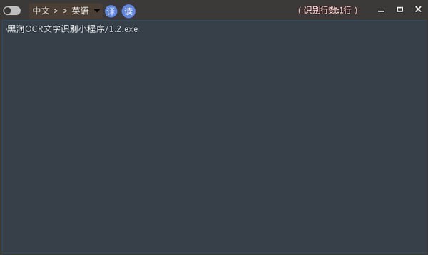 黑洞OCR文字识别小程序截图