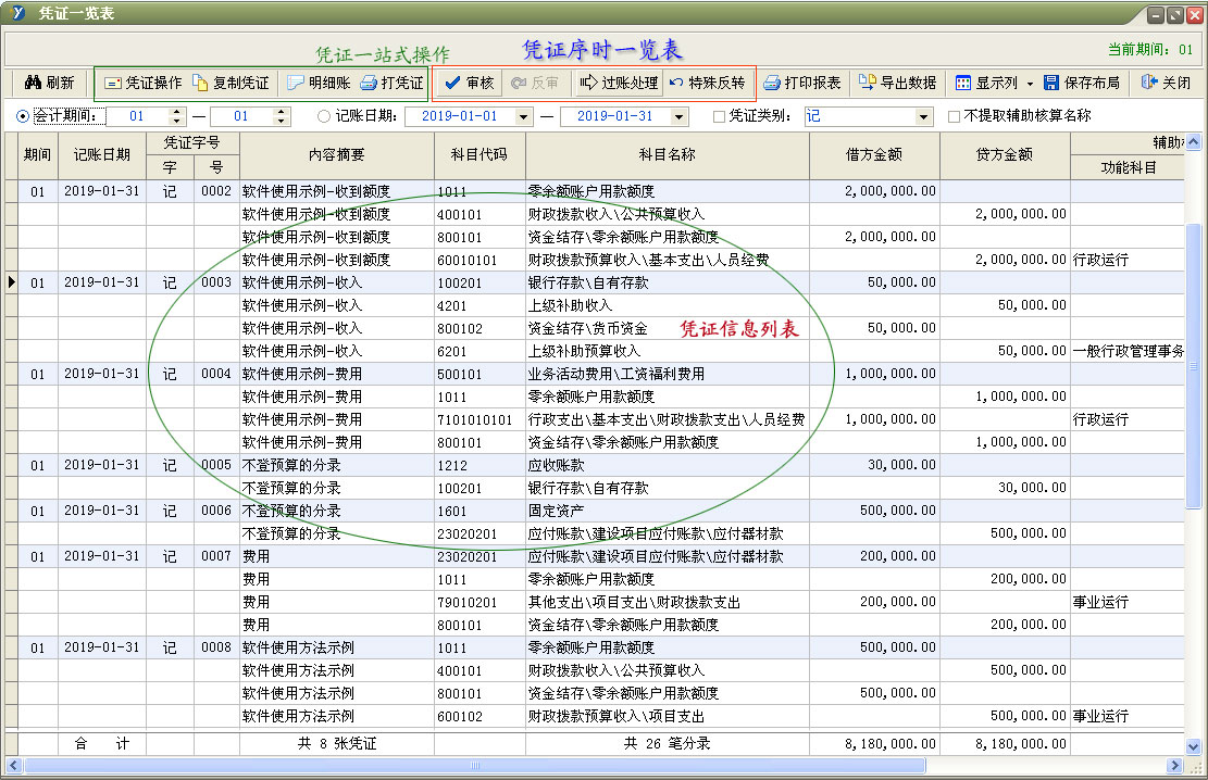 易用王财务软件－账务与资产集成系统截图