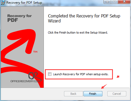 Recovery for PDF截图