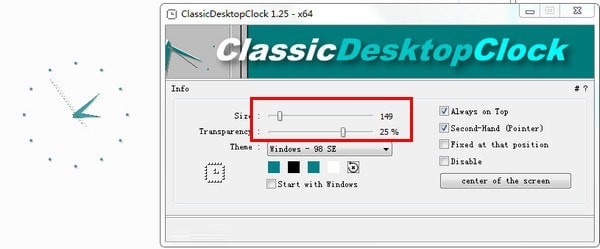 ClassicDesktopClock截图