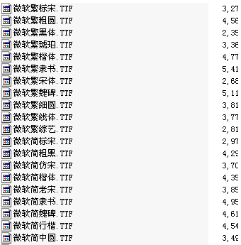 微软打包字体（23）截图