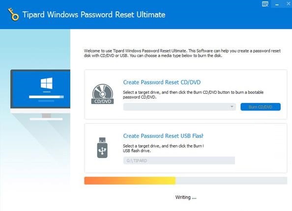 Tipard Windows Password Reset截图