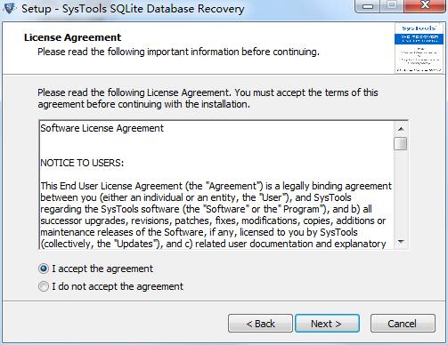 SysTools SQLite Database Recovery截图