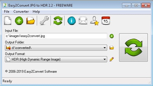 Easy2Convert JPG to HDR截图