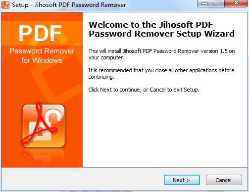 Jihosoft PDF Password Remover截图