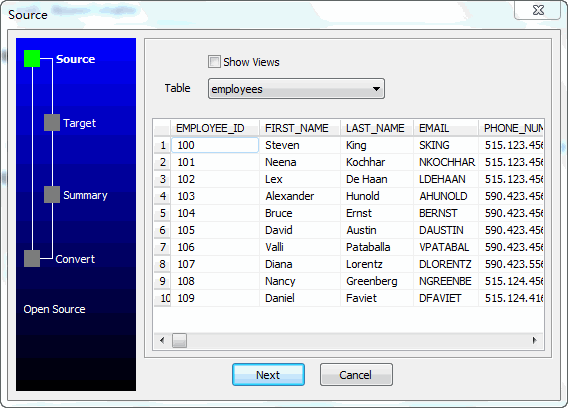 PostgresToSqlite截图