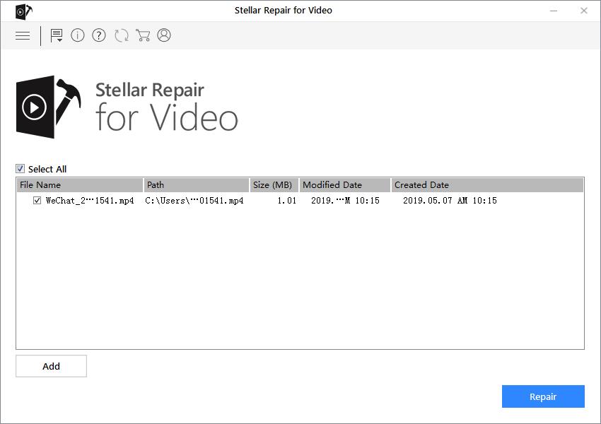 Stellar Phoenix Video Repair截图