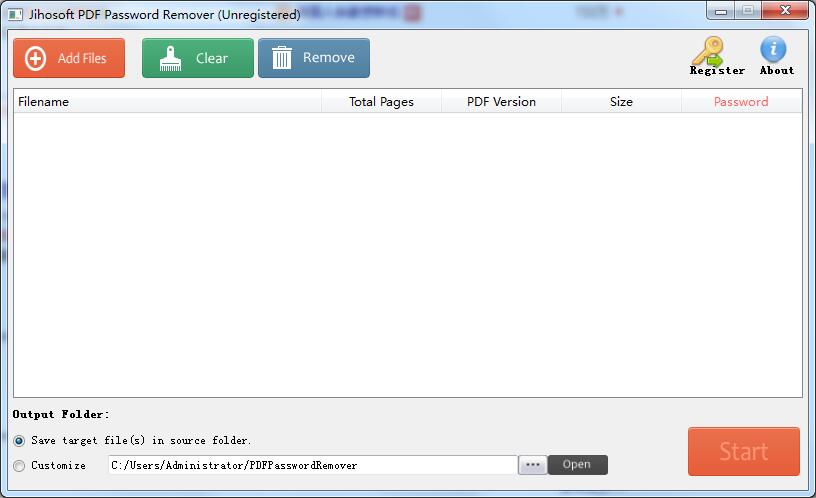 Jihosoft PDF Password Remover截图