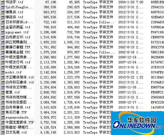 中国风字体下载古风字体打包下载（57款）截图