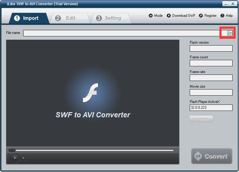 iLike SWF to AVI Converter截图