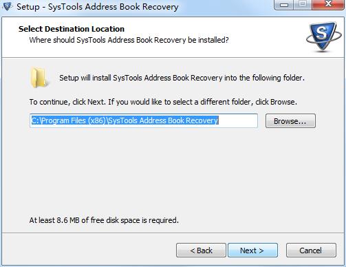 SysTools Address Book Recovery截图