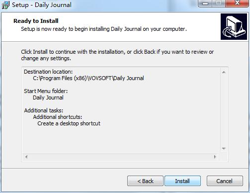 VovSoft Daily Journal截图