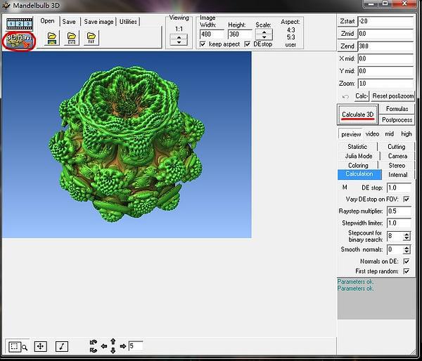 Mandelbulber截图