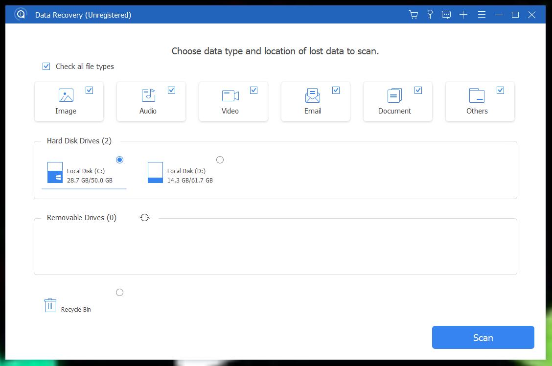 Apeaksoft Data Recovery截图