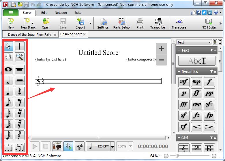 Crescendo Music Notation Editor截图