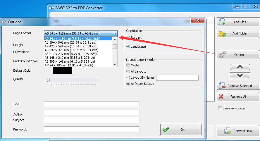 DWG DXF to PDF Converter截图