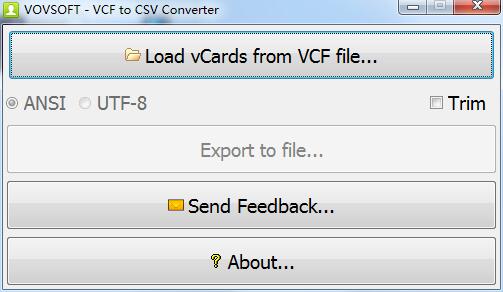 VCF to CSV Converter截图