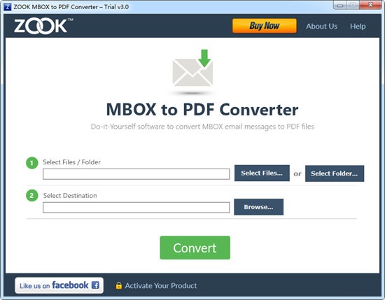 ZOOK MBOX to PDF Converter截图