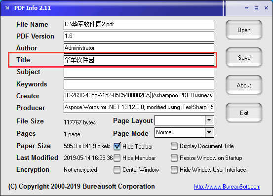 PDF Info截图