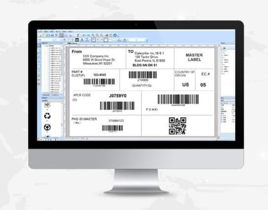 易打标条码标签打印软件截图