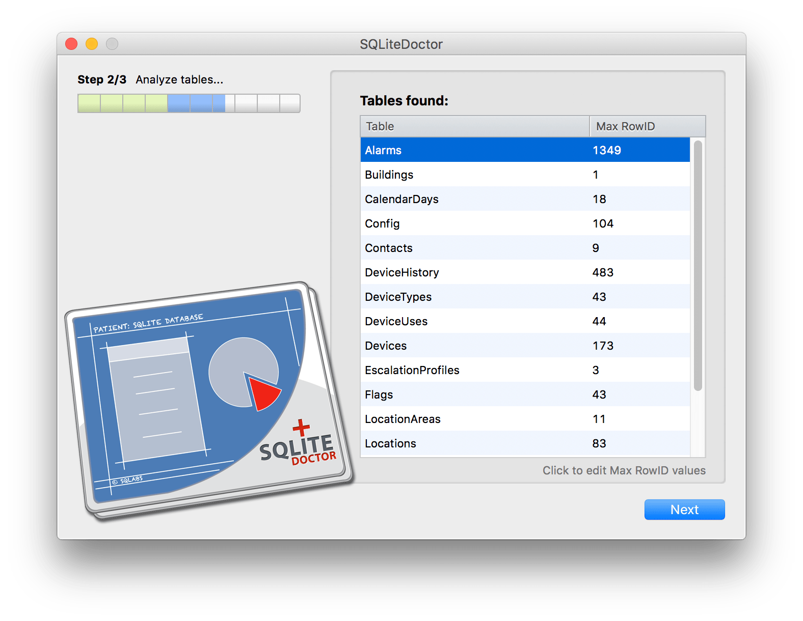 SQLiteDoctor截图