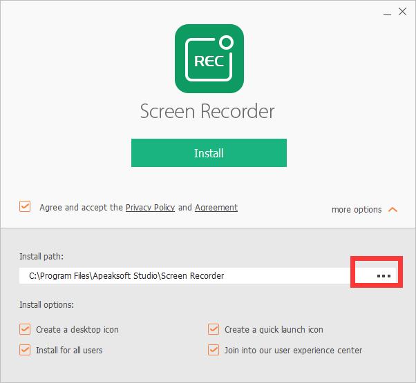 Apeaksoft Screen Recorder截图