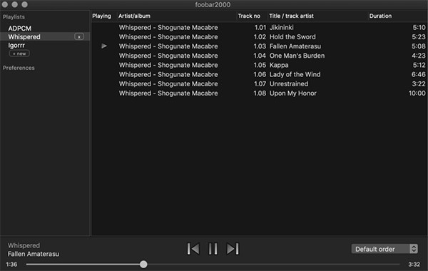 foobar2000 for Mac截图