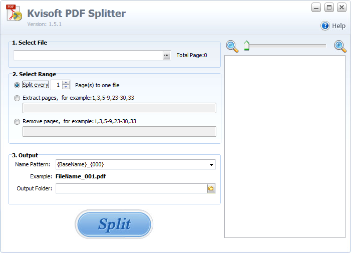 Kvisoft PDF Splitter截图