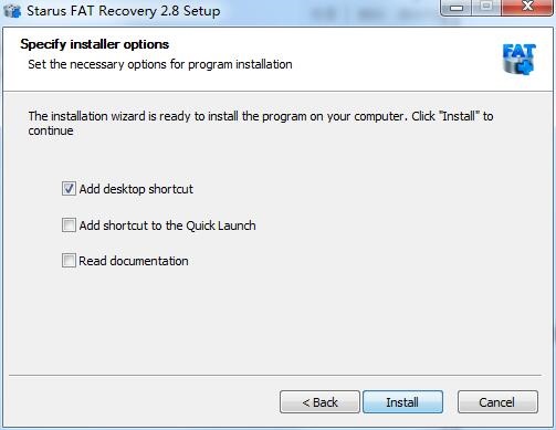 Starus FAT Recovery截图