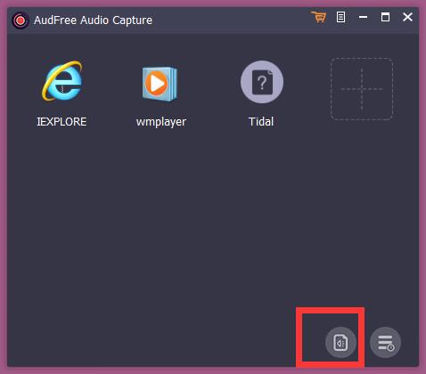 AudFree Audio Capture截图