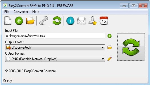 Easy2Convert RAW to PNG截图