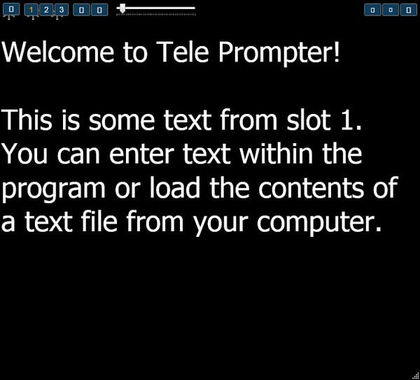 Tele prompter截图