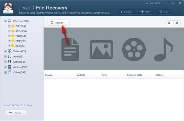 Jihosoft File Recovery截图