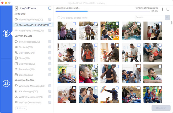 TogetherShare iPhone Data Recovery截图