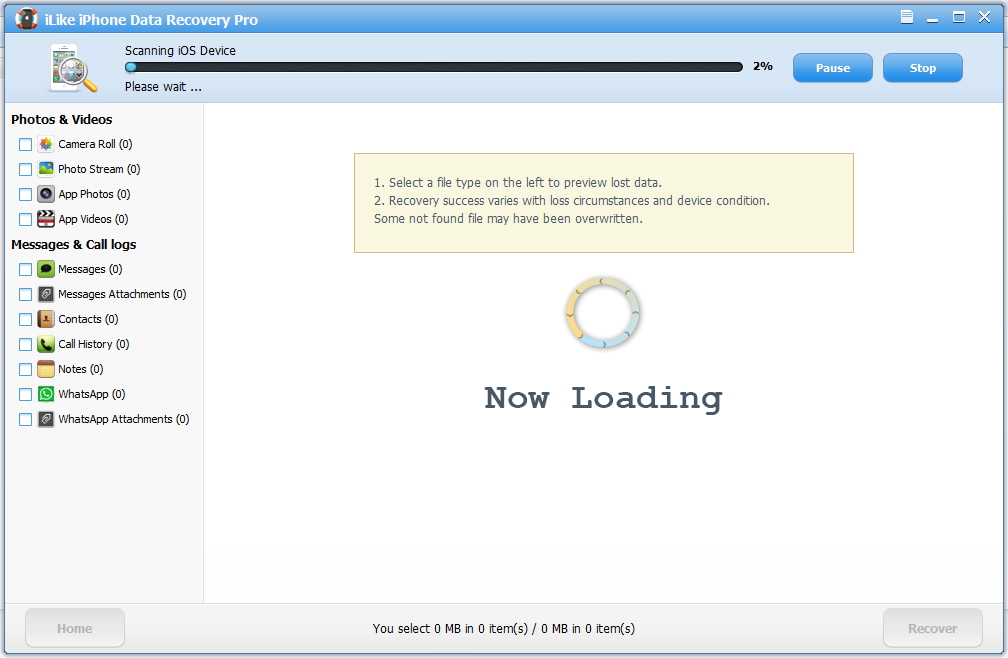iLike iPhone Data Recovery Pro截图