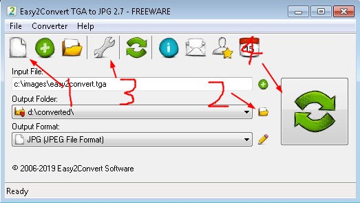 Easy2Convert TGA to JPG截图