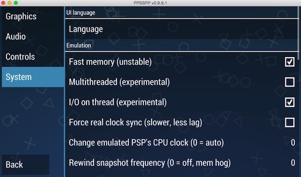 PPSSPP for macOS截图