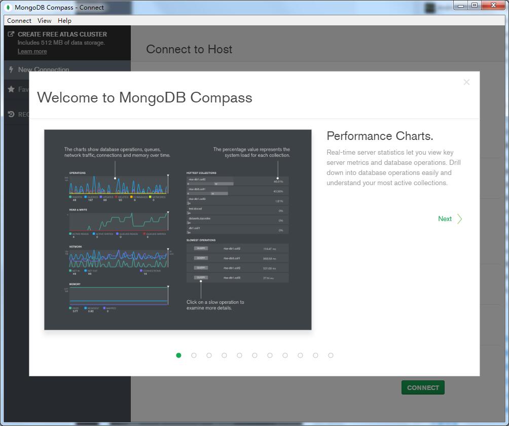 MongoDB Compass截图