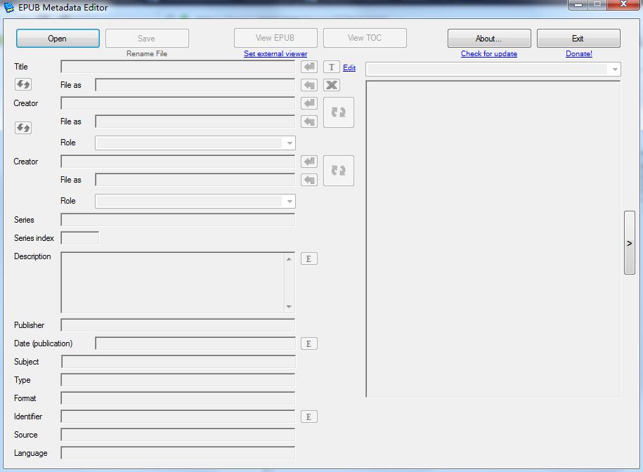 EPub Metadata Editor截图