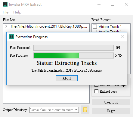 Inviska MKV Extract截图