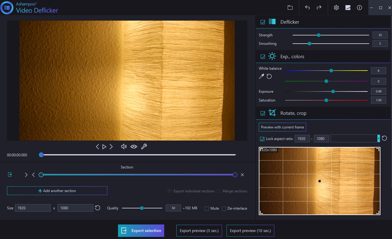 Ashampoo Video Deflicker截图