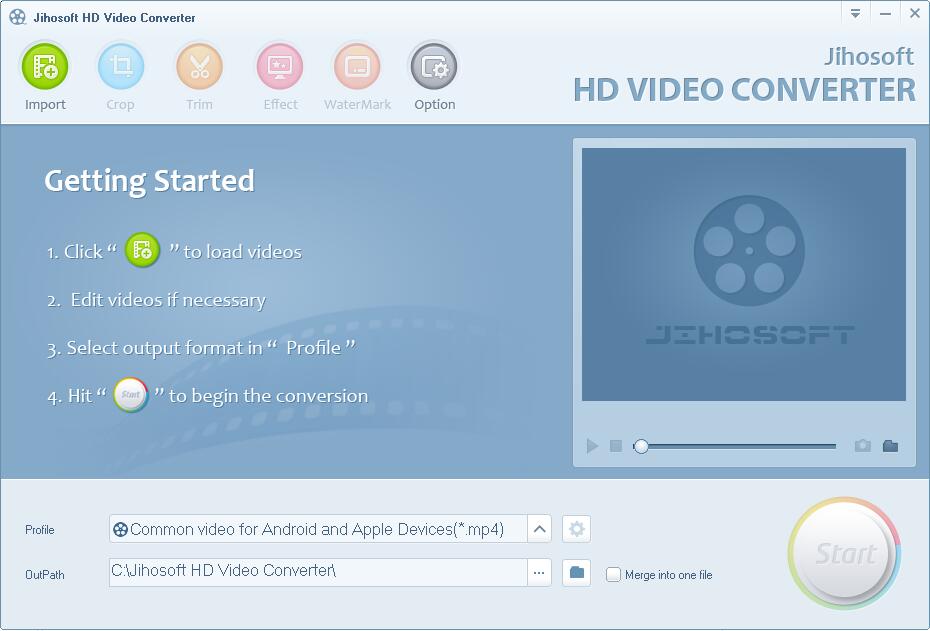 Jihosoft HD Video Converter截图