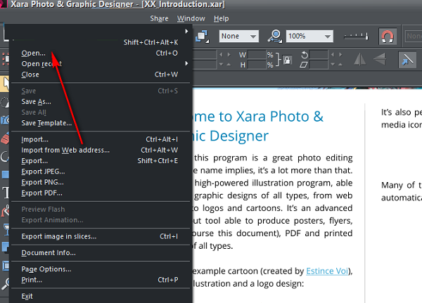 Xara Photo&Graphic Designer截图