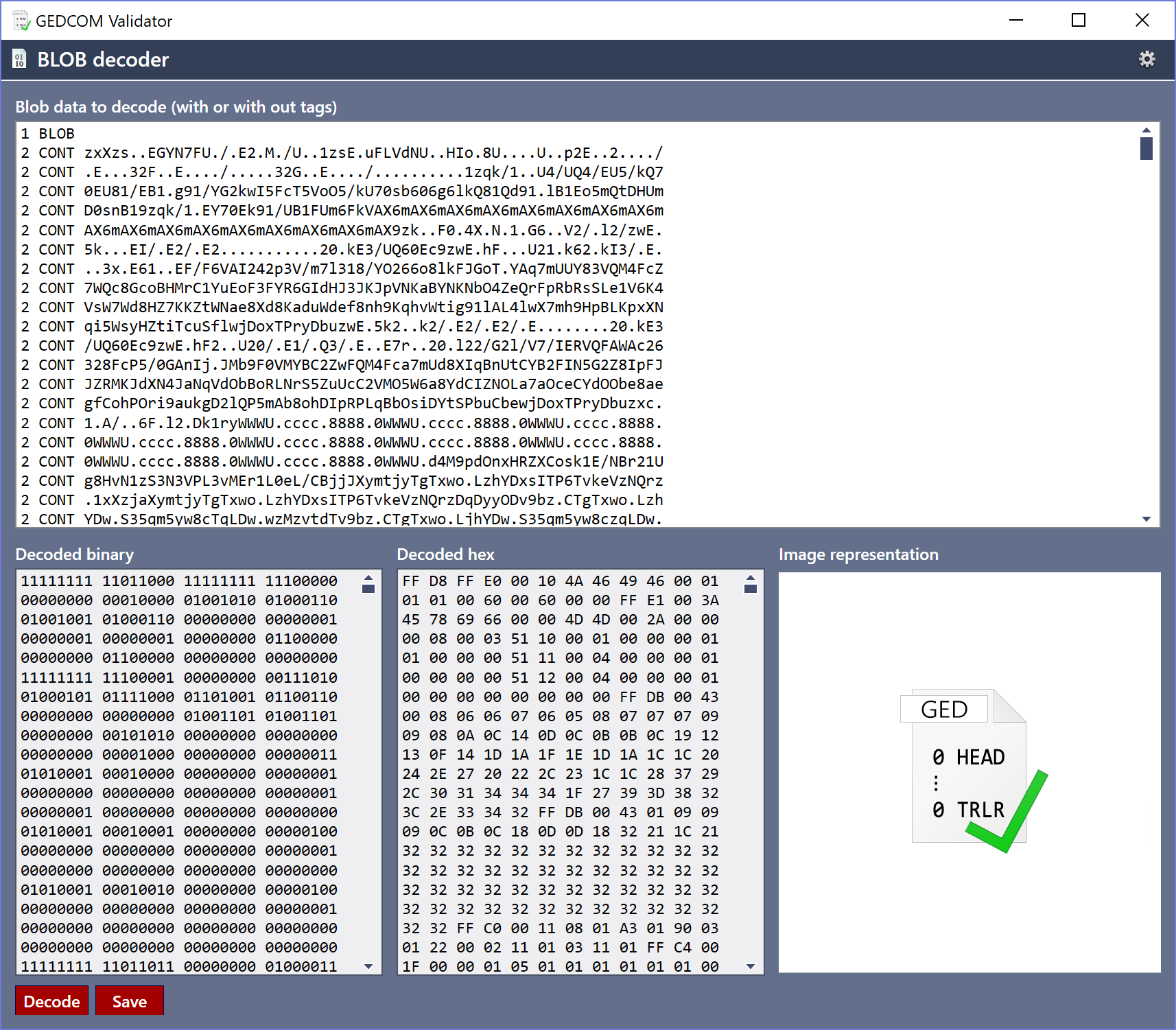 GEDCOM Validator截图