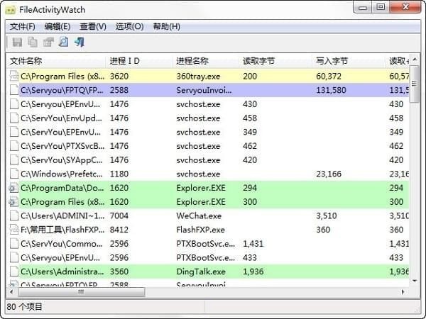 FileActivityWatch截图