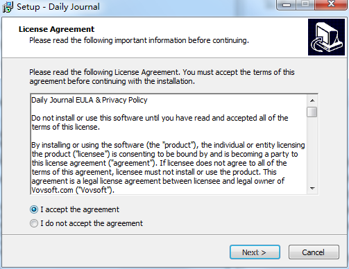 VovSoft Daily Journal截图